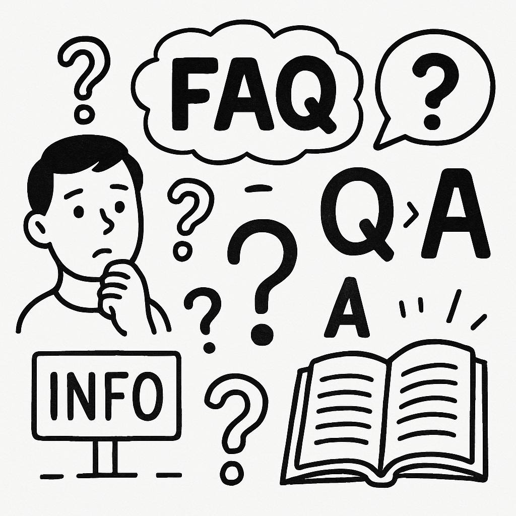 FAQs, häufig gestellte Fragen